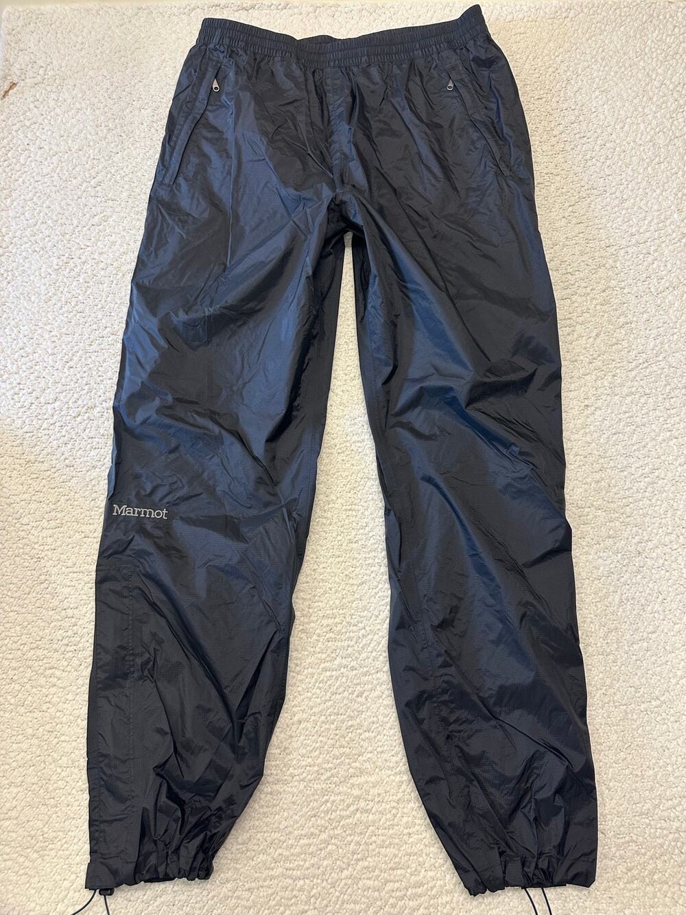 Marmot Mens Waterproof Rain Pants Large